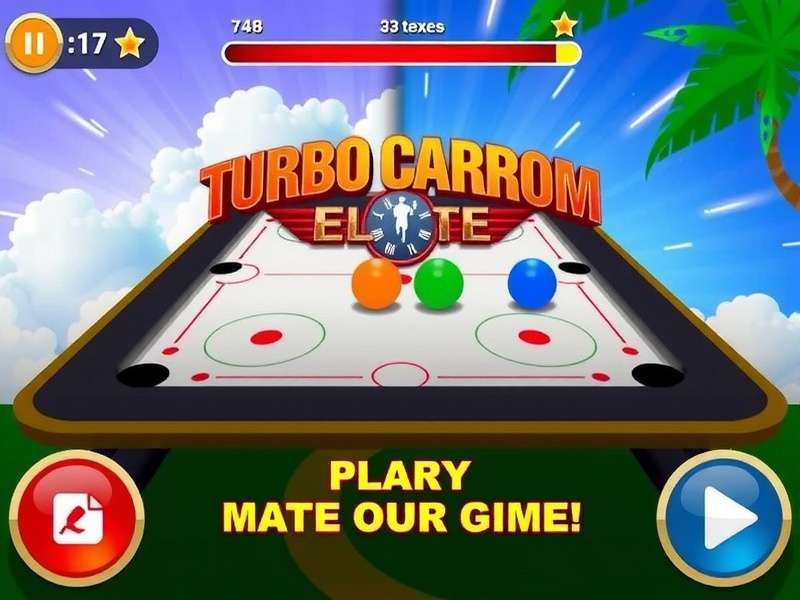 Turbo Carrom Elite Gameplay Screenshot